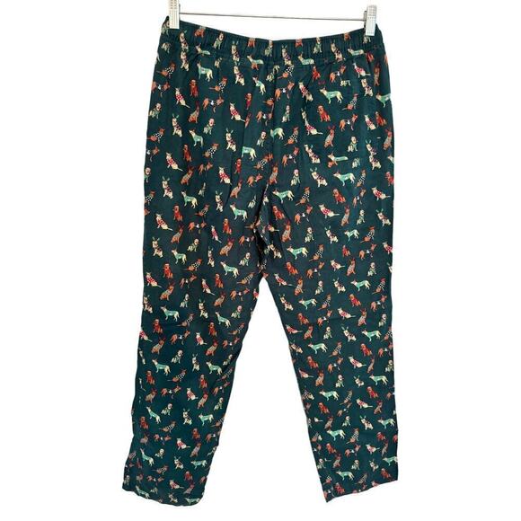 J.Crew Holiday Dog Pajama Pants Size M - Picture 1 of 6